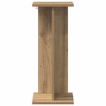 vidaXL Support de Plante 2 pièces Chêne artisanal 25 x 25 5 x 60 5 cm