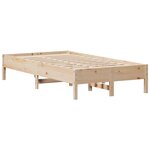 vidaXL Cadre de lit sans matelas 120x200 cm bois de pin massif