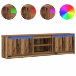 vidaXL Meuble TV Marron 180 x 34 x 50 cm Bois d'ingénierie