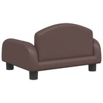 vidaXL Canapé pour enfants marron 50x40x30 cm similicuir