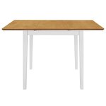 vidaXL Mobilier de salle à manger 3 Pièces MDF Blanc