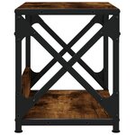 vidaXL Support d'imprimante à 2 niveaux chêne fumé 44x26x31 5 cm