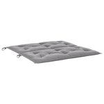 vidaXL Coussin de banc de jardin gris 100x(50+50)x7 cm tissu oxford