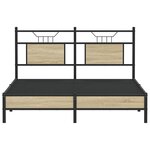 vidaXL Cadre de lit sans matelas chêne sonoma 140x190 cm