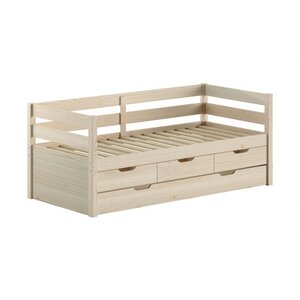 Lit capitaine Margrit 90x200 avec rangements