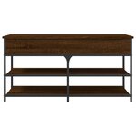 vidaXL Banc à chaussures chêne marron 100x42 5x50 cm bois d'ingénierie