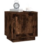 vidaXL Tables de chevet 2 Pièces chêne fumé 44x35x45 cm bois d'ingénierie