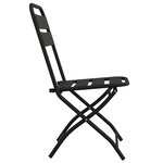 vidaXL Chaises de jardin pliantes 2 Pièces Anthracite 42x52x82 cm Acier enduit de poudre