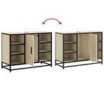vidaXL Armoire lavabo de salle de bain chêne sonoma bois d'ingénierie