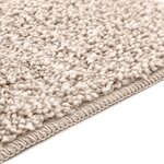 Tapis de bain U-Shaped Crème 50x50 cm Polypropylène Antidérapant