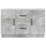 vidaXL Buffet Gris béton 89 x 34 5 x 57 cm Bois d'ingénierie
