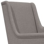 vidaXL Fauteuil Taupe Tissu