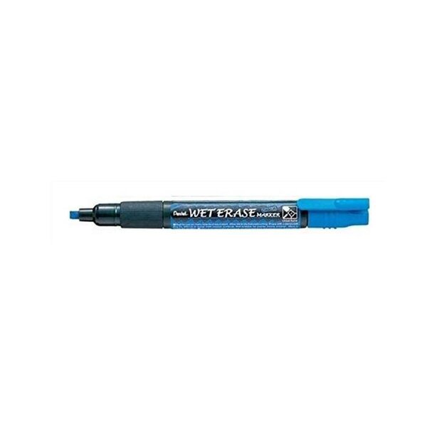 Marqueur 'WET ERASE SMW26'  pointe biseautée  bleu largeur du tracé: 0 6 4 0 mm x 12 PENTEL