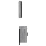 vidaXL Ensemble de meubles de salle de bain 2 Pièces Sonoma gris