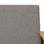 vidaXL fauteuil Taupe 59 x 75 x 78 cm tissu