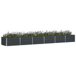 vidaXL Jardinière Anthracite 480 x 80 x 45 cm Acier