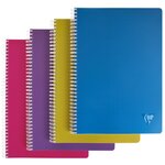 Cahier spirales LINICOLOR A5 (14,8 x 21 cm) 90 pages 90g petits carreaux 5x5 - Coloris Intense (carton 5 unités)