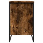 vidaXL Armoire à chaussures chêne fumé 90x38x61 5 cm bois d'ingénierie