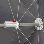 Bo-Camp Parasol de jardin 165 cm gris