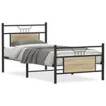 vidaXL Cadre de lit sans matelas chêne sonoma 80x200 cm