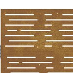 vidaXL Portail de jardin 105x105 cm acier corten conception de carré