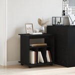Meuble rouleau vidaXL Chêne noir 60x45x55 cm Bois d'ingénierie
