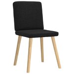 vidaXL Chaises à manger lot de 6 noir tissu