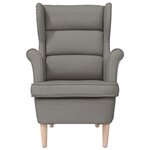 vidaXL Fauteuil taupe 74x84x100 cm tissu