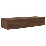 vidaXL Étagère murale avec tiroirs chêne marron bois d'ingénierie