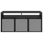 vidaXL Basboard avec tiroir Chêne noir 102 x 32 x 48 5 cm