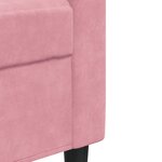 vidaXL Ensemble de canapés 2Pièces et coussins et traversins rose velours