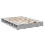vidaXL Cadre de lit sans matelas gris béton 160x200 cm