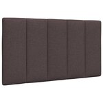 vidaXL Lit avec matelas marron foncé 90x190 cm tissu