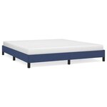 vidaXL Cadre de lit sans matelas bleu 180x200 cm tissu