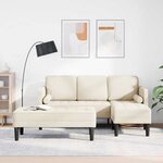 vidaXL Ensemble de Canapés avec coussin 2 Pièces Lin Polyester