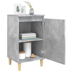 vidaXL Tables de chevet 2 Pièces gris béton 40x35x70 cm bois d'ingénierie