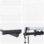 Auvent rétractable automatique vidaXL Blanc 450x300 cm
