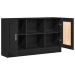 Buffet vidaXL en chêne noir 120x30 5x70 cm en bois d'ingénierie