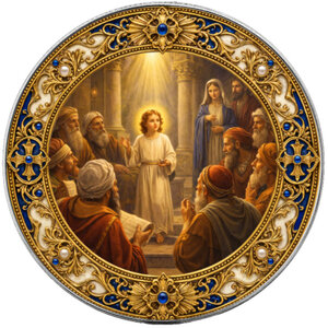 Pièce de monnaie en Argent 1 Dollar g 31.1 (1 oz) Millésime 2026 Seven Sorrows of Mary LOSS OF JESUS IN THE TEMPLE (PRÉCOMMANDE)