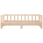 vidaXL Lit de jour et lit gigogne sans matelas 90x200 cm bois massif
