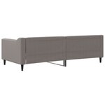 vidaXL Lit de repos sans matelas taupe 90x200 cm tissu