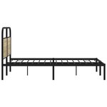 vidaXL Cadre de lit sans matelas 120x190 cm cm chêne sonoma