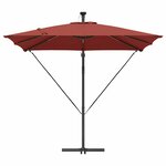 vidaXL Parasol banane à mât déporté Couleur terre cuite