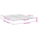 vidaXL Cadre de lit sans matelas sonoma gris 160x200cm bois ingénierie