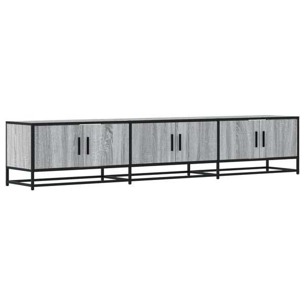 vidaXL Meuble TV sonoma gris 210x35x41 cm bois d'ingénierie