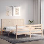 vidaXL Cadre de lit sans matelas bois massif