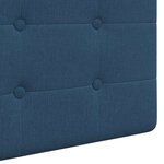 vidaXL Tête de lit suspendue Bleu Tissu