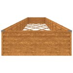 vidaXL Lit surélevé de jardin 770 x 100 x 36 cm acier corten
