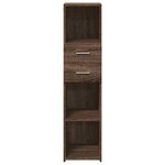 vidaXL Buffet haut chêne marron 30x42 5x124 cm bois d'ingénierie