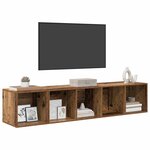 vidaXL Ensemble de meubles TV 2 Pièces Bois Ancien Bois d'ingénierie
